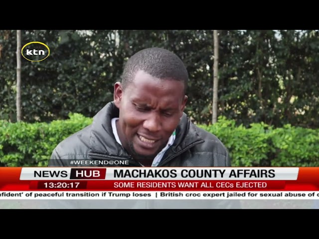 ⁣Machakos County MCAs urge the governor to dissolve the CECs and appoint new ones