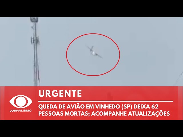 ⁣PLANTÃO BAND JORNALISMO - QUEDA DE AVIÃO EM VINHEDO