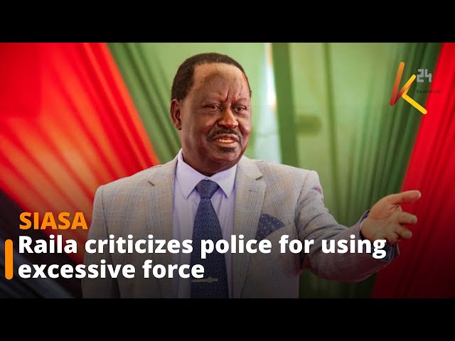 ⁣Raila criticizes police for using excessive force during Nane Nane demos