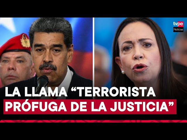 Nicolás Maduro rechaza negociar con Machado y pide que se entregue: “es prófuga de la justicia”