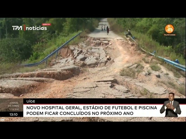 Uíge - Novo Hospital Geral, estádio de futebol e piscina podem ficar concluídos no próximo ano