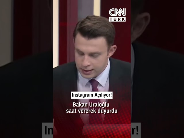 ⁣Bakan Uraloğlu Duyurdu: Instagram Saat 21:30'da Açılıyor!