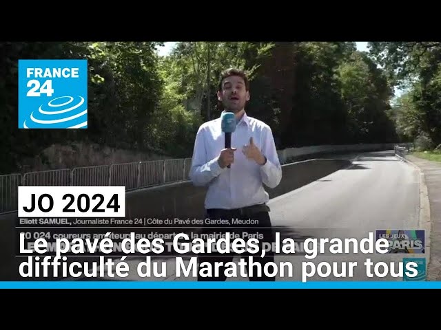 JO 2024 : le pavé des Gardes, principale difficulté du Marathon pour tous • FRANCE 24