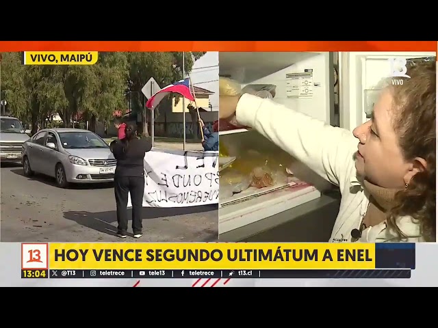 Vecinos de Maipú siguen sin luz: Hoy vence segundo ultimatúm a Enel