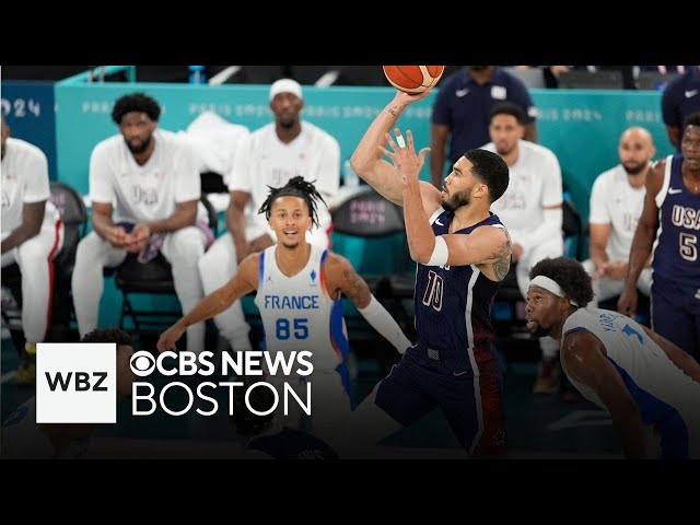 ⁣Boston sports fans celebrate as USA defeats France in Olympic gold medal game