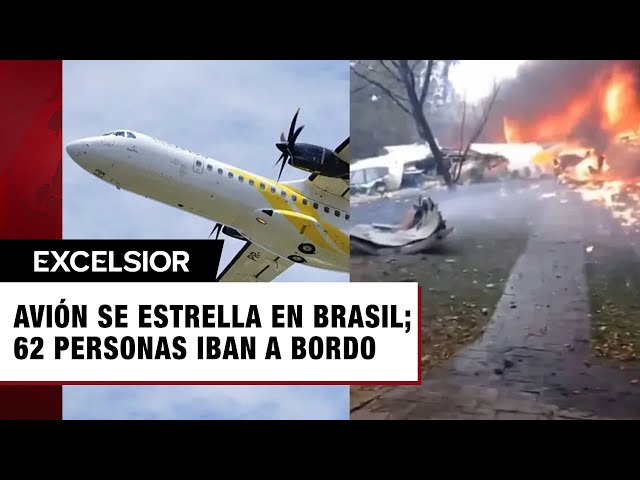 Avión se estrella en Brasil; no hay sobrevivientes | Resumen Internacional