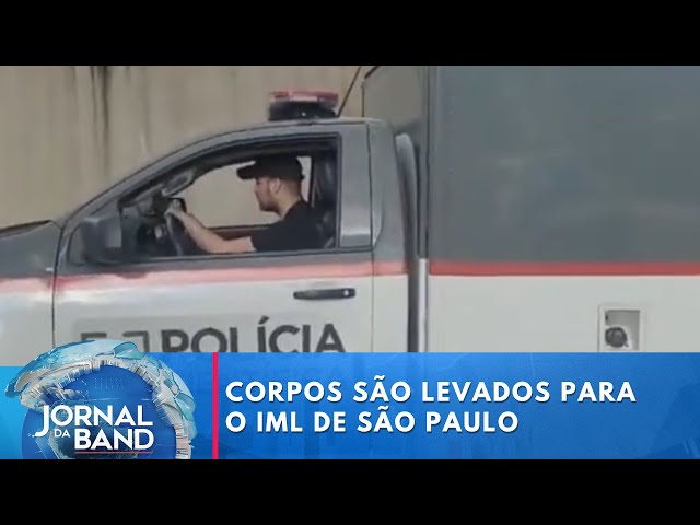 Queda de avião: corpos são levados para o IML de São Paulo | Jornal da Band