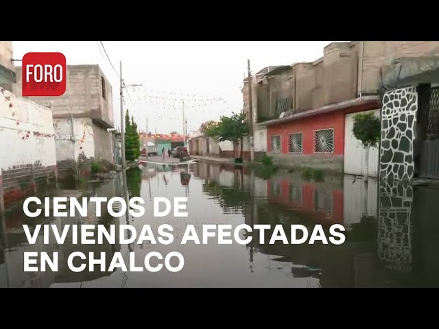 ⁣Dan atención médica a los afectados por inundaciones en Chalco, Estado de México - Las Noticias