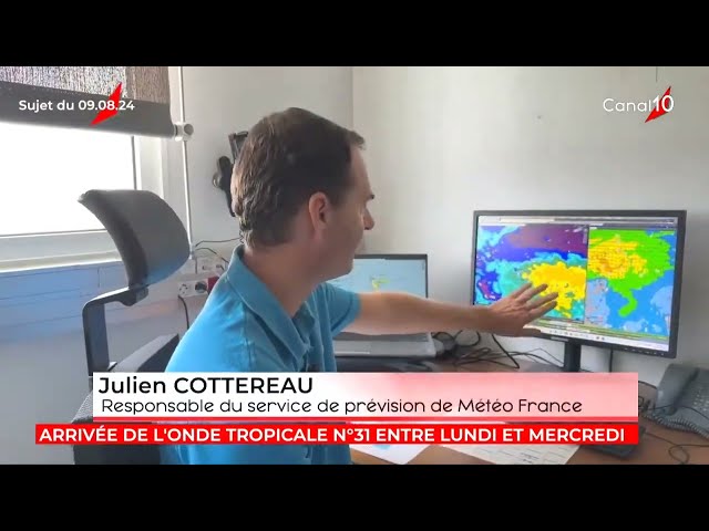 L'onde tropical n°31 arrive sur la Guadeloupe