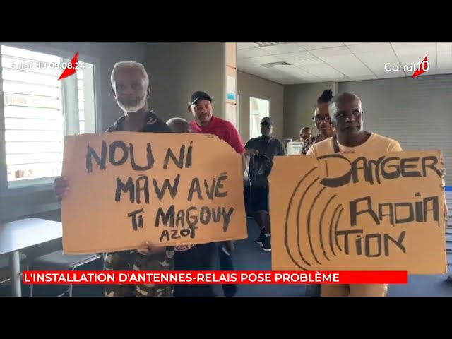 ⁣Gosier : L'installation d'une antenne relai pose problème - Hubert QUIABA