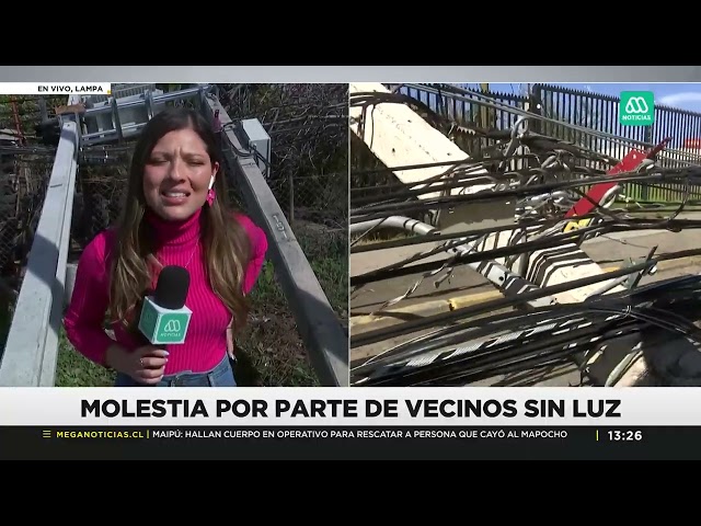 Lampa es la comuna más afectada: Vecinos cumplen 10 días sin energía eléctrica