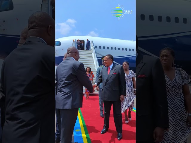 ⁣#KagameInauguration2024: Arrival of Denis Sassou Nguesso, President of the Republic of Congo.