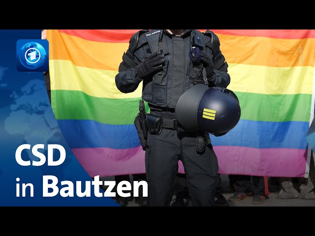 Christopher Street Day: Parade in Bautzen unter Polizeischutz