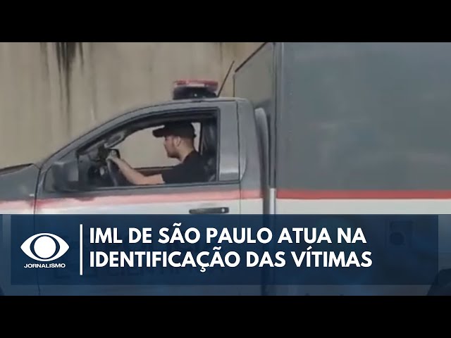 IML trabalha no reconhecimento das vítimas de acidente aéreo