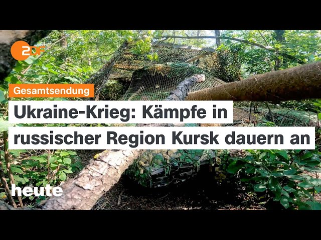 ⁣heute 19:00 Uhr vom 11.08.2024 Kiews Vorstoß in Kursk, Mehr Schutz vor Messern, Abschluss Olympia