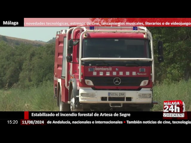 Noticia - Estabilizado el incendio forestal de Artesa de Segre