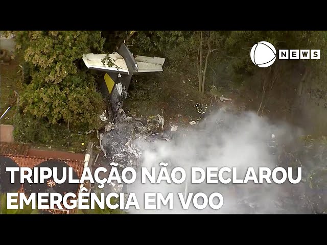 Tripulação não declarou emergência em voo