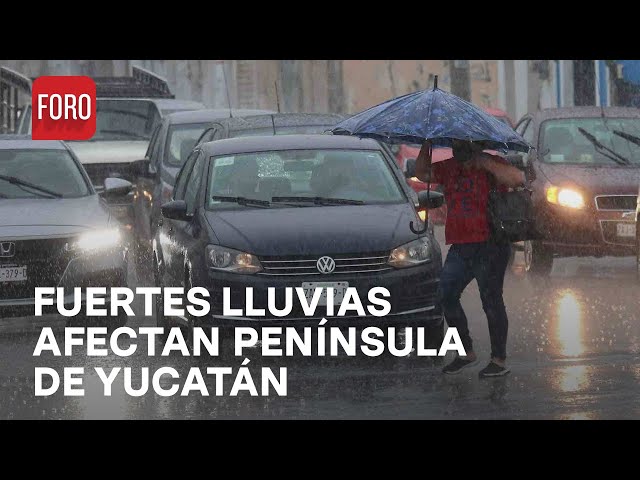 ⁣Onda Tropical 15 deja intensas lluvias y afectaciones en la Península de Yucatán - Las Noticias