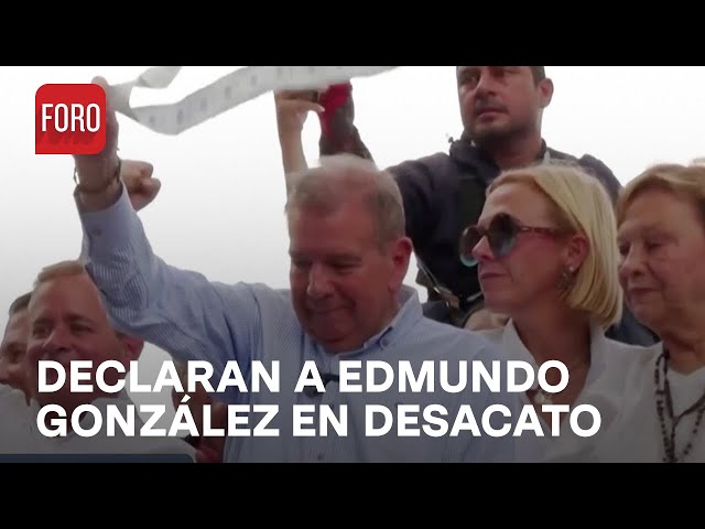 ⁣Oposición en Venezuela exige peritaje electoral tras declaración de "desacato" de candidat