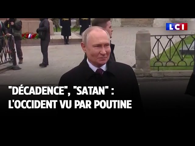 "Décadence", "Satan" : l'Occident vu par Poutine