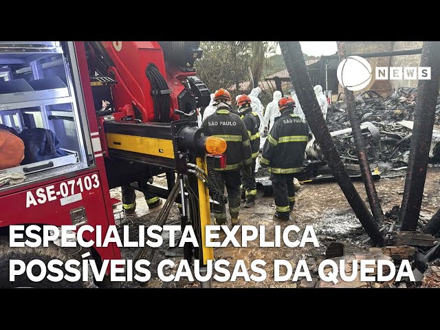 Especialista explica possíveis caudas da queda de aeronave