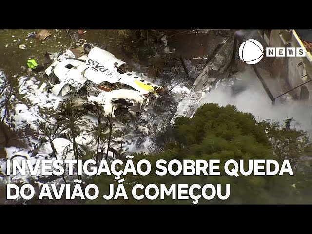 Investigação sobre queda do avião já começou