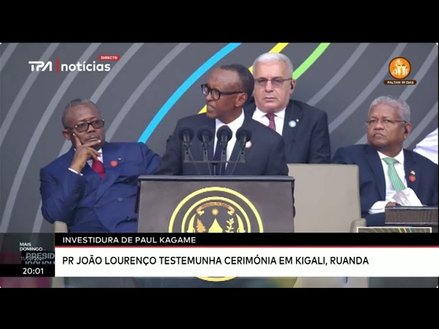 Investidura de Paul Kagame - PR João Lourenço testemunha cerimónia em Kigali, Luanda