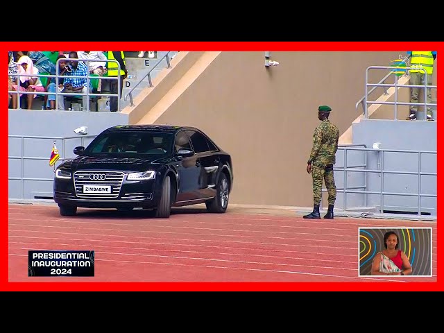 The arrival of Emmerson Mnangagwa, President of Zimbabwe | #KagameInauguration2024