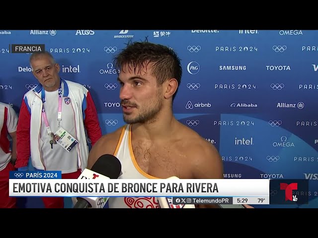 ⁣Emotiva conquista de bronce para Sebastián Rivera