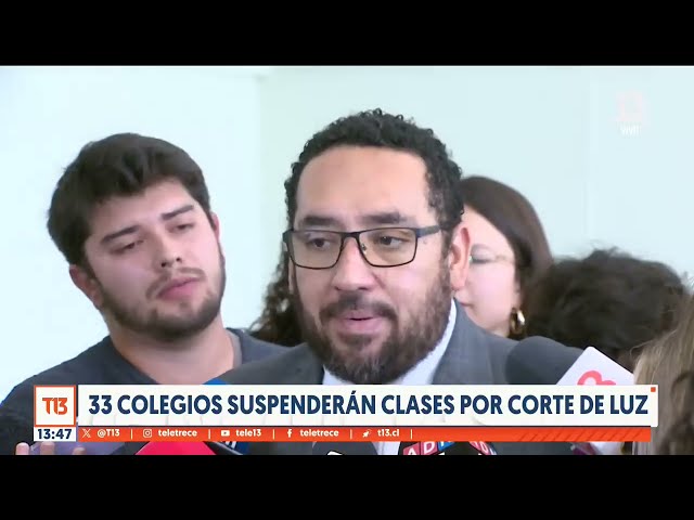 Colegios suspenderán sus clases por cortes de luz