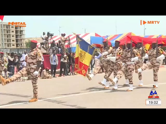 ⁣64ème ANNIVERSAIRE DE L'INDÉPENDANCE DU TCHAD - Cérémonie de prise d'Armes