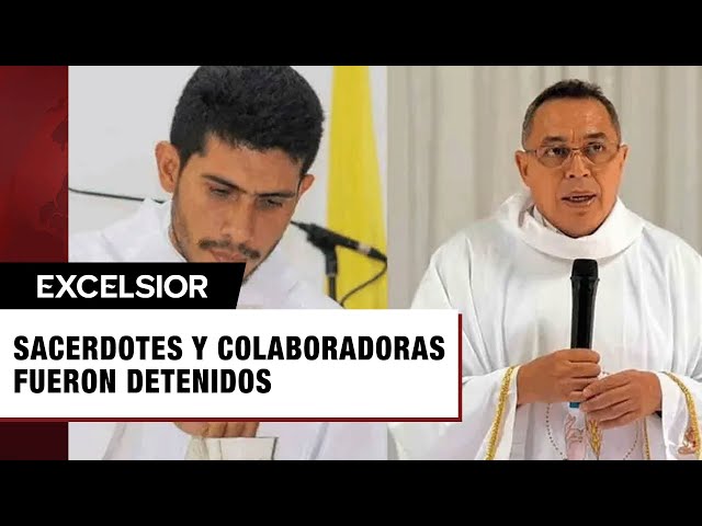 ⁣En arremetida contra la iglesia en Nicaragua, detienen a dos sacerdotes