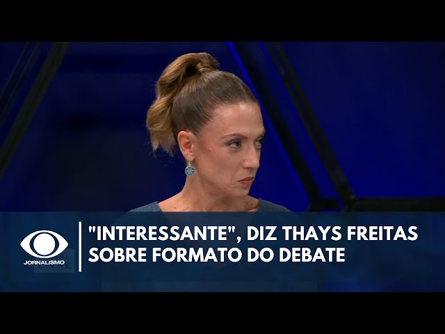 "Gera algo interessante", diz Thays Freitas sobre formato do debate da Band | Canal Livre