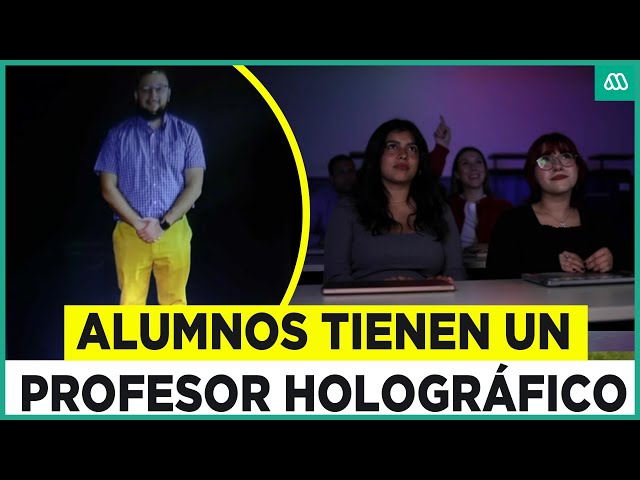 ⁣¿La revolución de la sala de clases?: Instituto chileno tienen un profesor holográfico