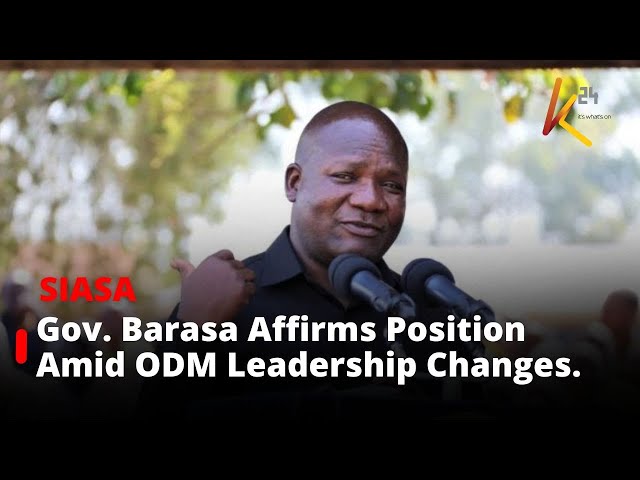 ⁣Kakamega Governor Fernandes Barasa Affirms Position Amid ODM Leadership Changes.