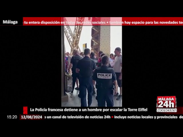 Noticia - La Policía francesa detiene a un hombre por escalar la Torre Eiffel