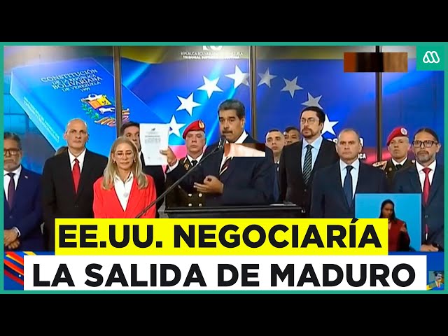 Estados Unidos estaría negociando salida del poder de Nicolás Maduro