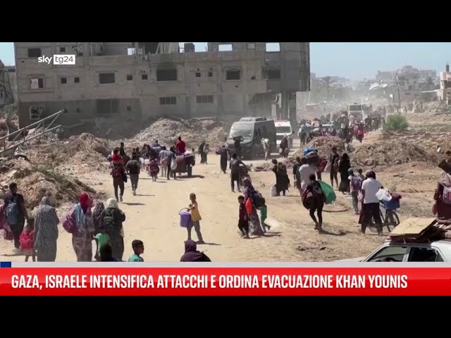 ⁣Israele ordina un'evacuazione massiccia a Khan Younis