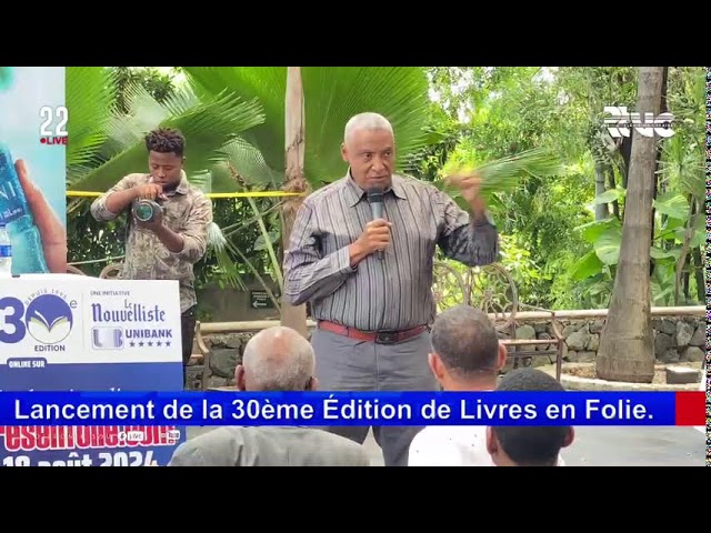 Lancement de la 30ème Édition de Livres en Folie. #Rtvc #22Live #MS #Livresenfolie #EducationHaïti