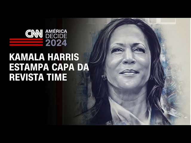 ⁣Kamala Harris estampa capa da revista Time | BASTIDORES CNN