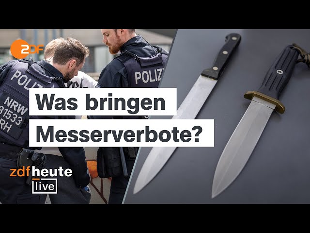 Innenministerin Faeser will Waffenrecht verschärfen: Mehr als Symbolpolitik? | ZDFheute live