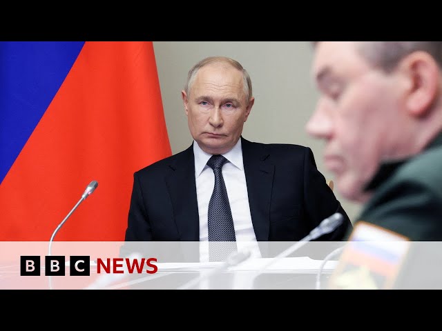 ⁣Putin vows to 'kick the enemy out' as Ukraine pushes into Russian territory | BBC News