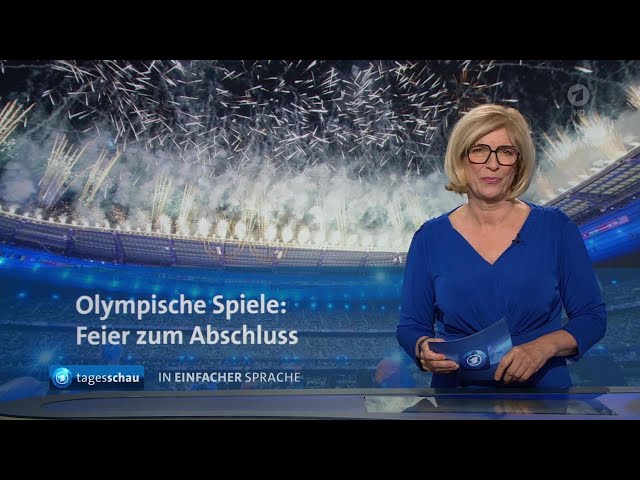 tagesschau in Einfacher Sprache 19:00 Uhr, 12.08.2024