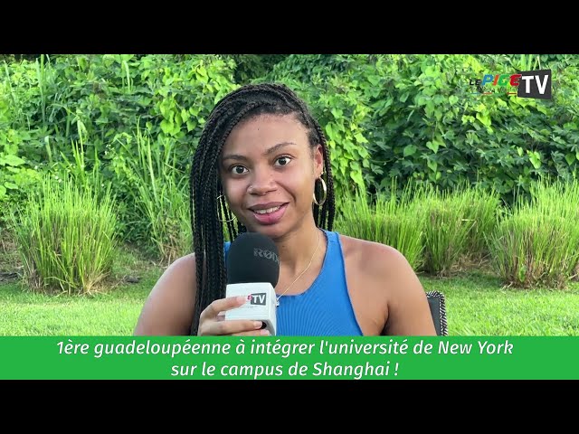 Aurèlie Bride, 1ère guadeloupéenne à intégrer l'université de New York en Chine