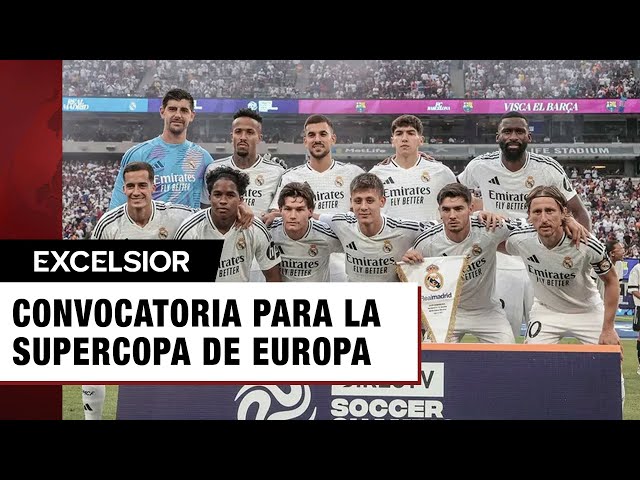 Real Madrid revela su convocatoria para la Supercopa de Europa