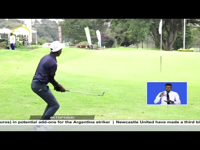 ⁣Michael Karanga defends the title challenge series in Golf