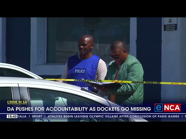 DA pushes for accountability as police dockets go missing