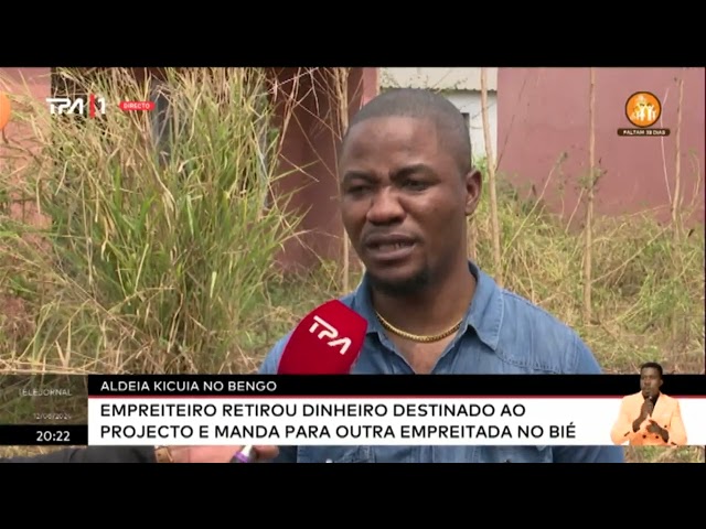 Aldeia Kicuia no Bengo - Obras paralizadas por incumprimento do empreteiro