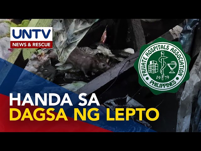 ⁣Private hospitals, handa na rin sa pagdagsa ng mga pasyenteng magkakasakit ng leptospirosis