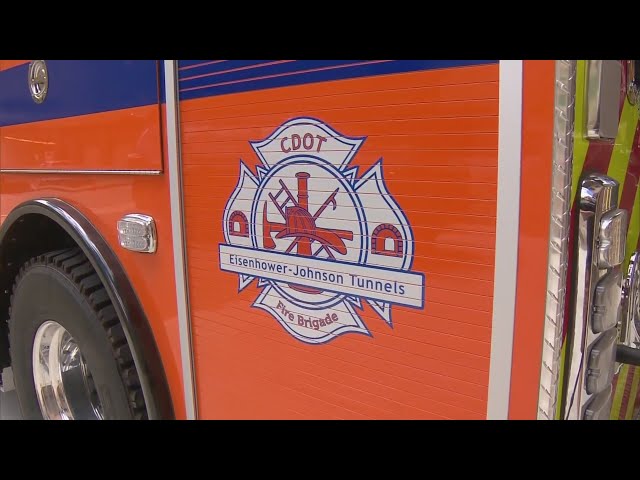 ⁣CDOT shows off brand new fire engine stationed at Eisenhower and Johnson Tunnels